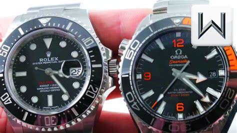 omega planet ocean chronograph vs rolex sea dweller deepsea|Rolex Sea-Dweller vs ocean.